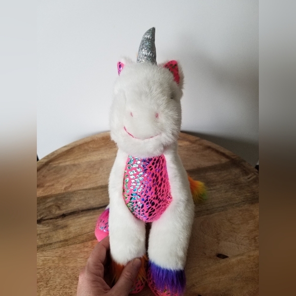 Build a Bear Rainbow Unicorn Stuffed Animal - Picture 4 of 5